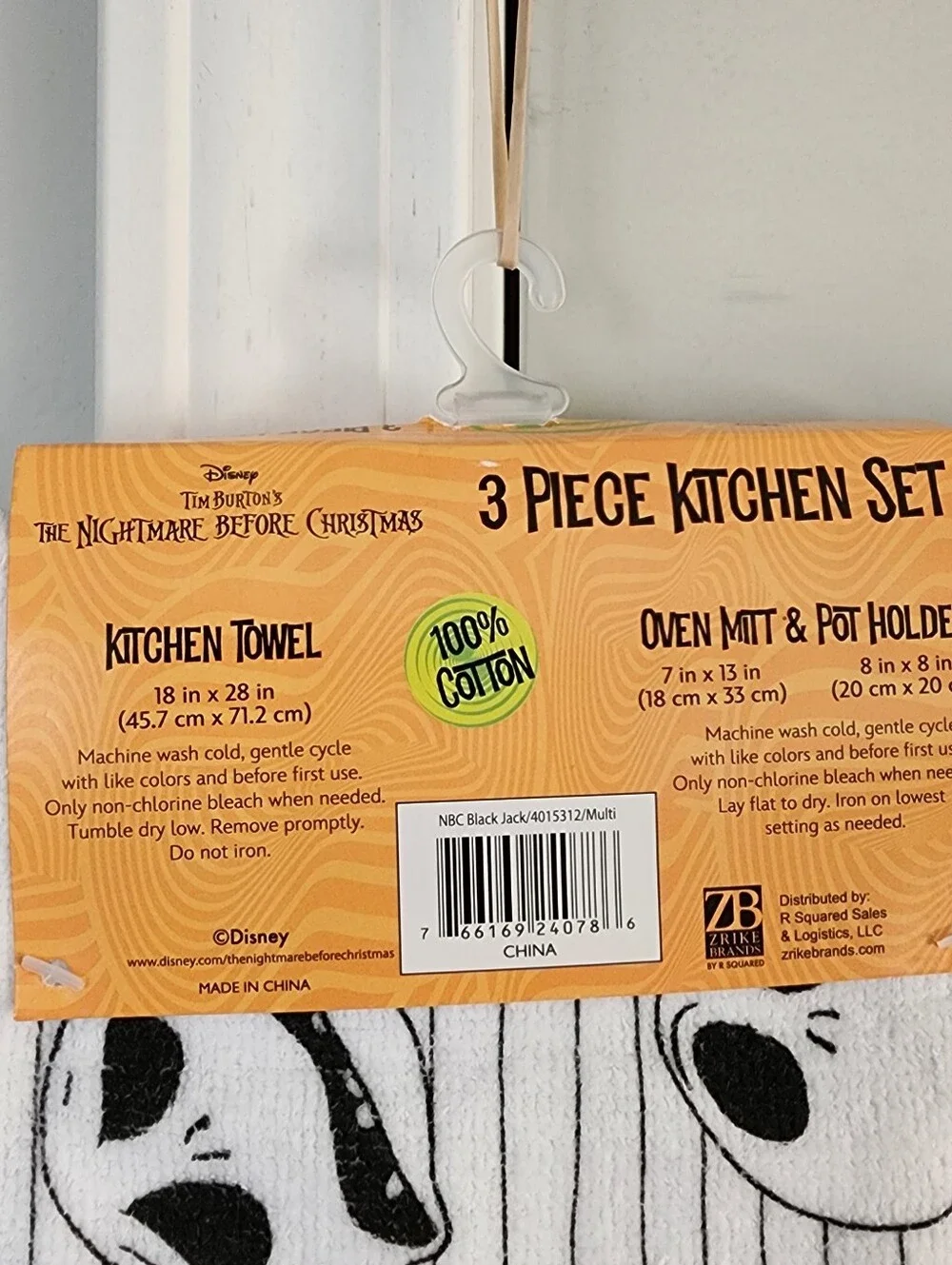 Nightmare Before Christmas 3 Piece Cotton Kitchen Set